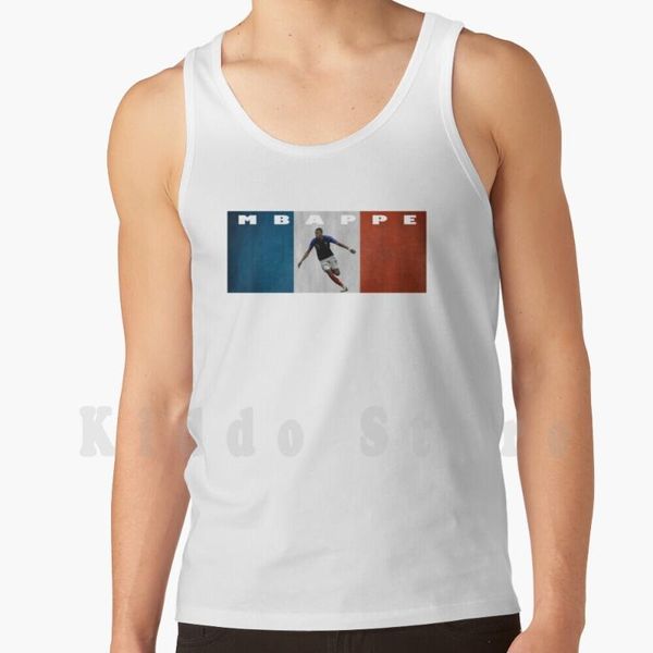 

men' tank kylian vest sleeveless france, White;black