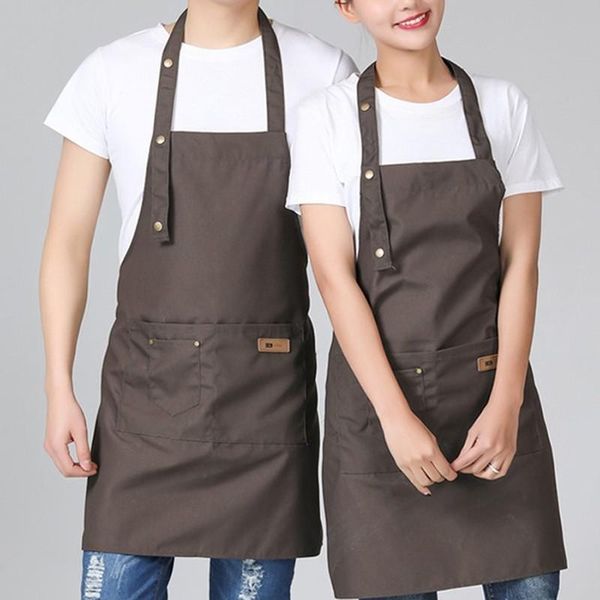 

aprons fashion chef cook kitchen apron coffee shop hairdresser sleeveless work uniform bib clothing antifouling