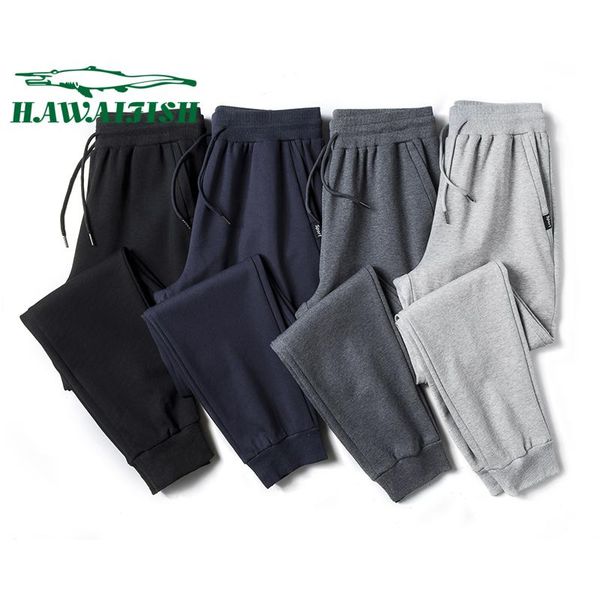 

men's casual pants, spring and autumn models, solid color trousers, korean sports trousers ninth pants, Black