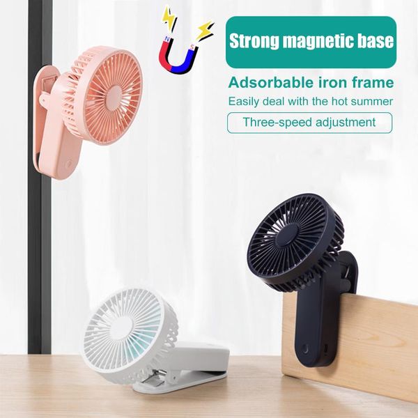 

speeds electric fan usb rechargeable clip desktable mini portable clamp 360 degree rotating ventilator 5v/4w other home decor
