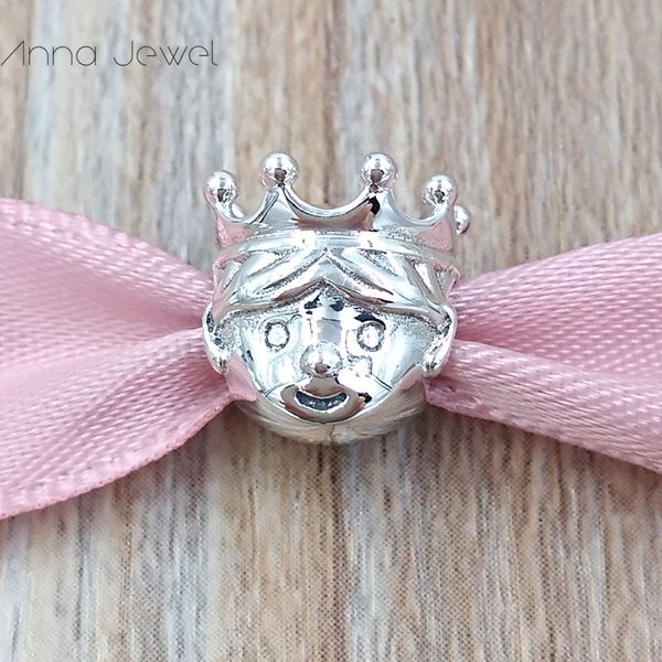 Diy Charms для изготовления ювелирных изделий из перегородков поставки принца Crown Charm Pandora Стерлинговые серебряные браслеты женские браслеты, цепь из бисера кулон ожерелье мать подарок 791959