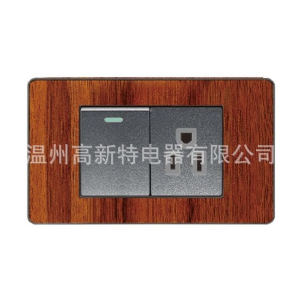 

american 118 vf series color skin panel switch three hole panamax socket