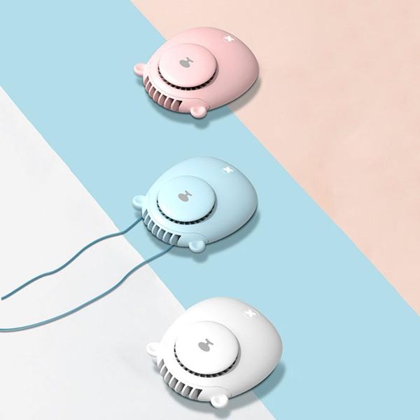 

electric fans mini neck fan cute design small personal portable for stylish kids boys and girls indoor outdoor travelling