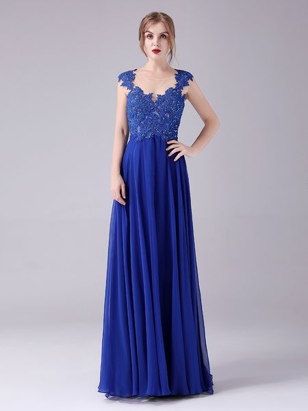 

2022 long jewel prom dresses vintage aline chiffon beads lace zipper custom made formal evening dress party gowns, Black