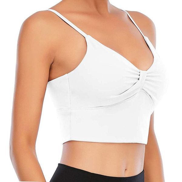 

yoga outfit women sport bra breathable fitness running vest sleep underwear padded crop anti-sweat gym brassiere #yj