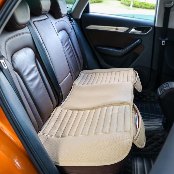 

car seat covers tirol p3 auto rear cushion t26376a black beige pu leather back breathable cover for vehicle supplies long pad mat