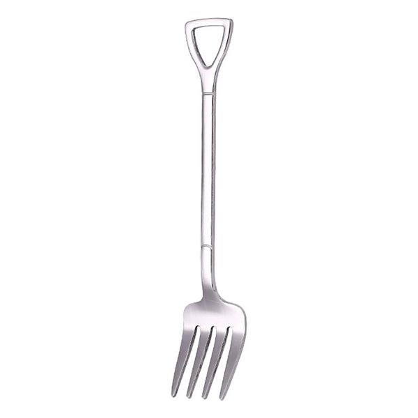 

forks tea fruit fork dessert stainless steel coffee accessory anti rust dining flatware handle home kitchen tool ice cream portable