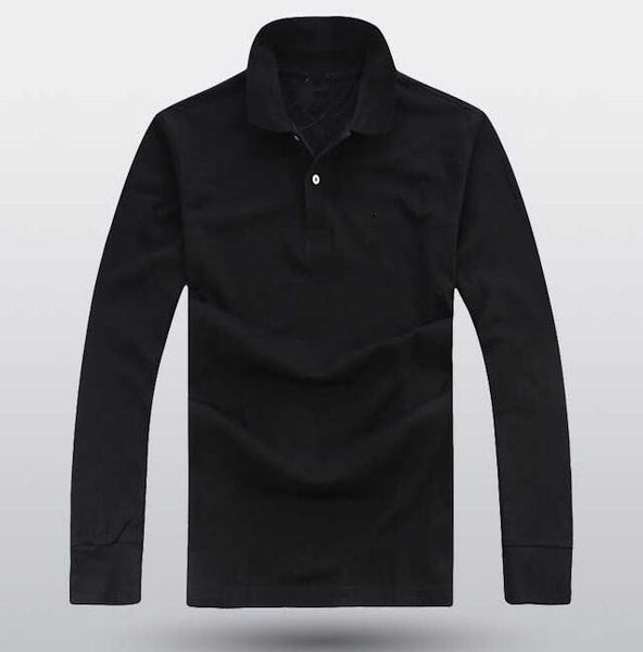 

new clothing 2023 men's crocodile embroidery polo shirt qulity polos men cotton long sleeve s-ports jerseys plus m-4xl, White;black