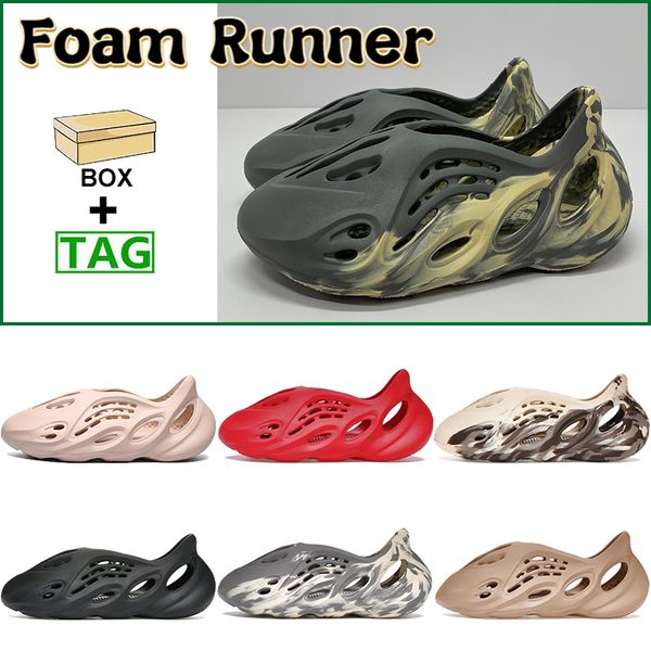 

with box mx cream clay foam runner men women slippers mxt moon gray ochre bone white ararat triple black vermillion designer mens slides sum