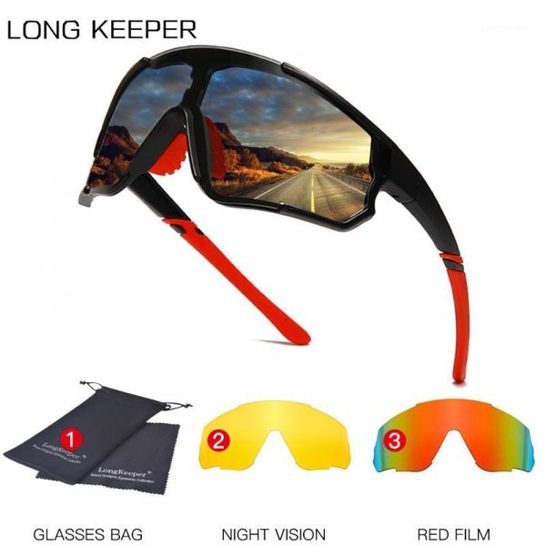 

sunglasses longkeeper men polarized 2021 brand mirrored len sun glasses male outdoor sports fishing goggle gafas ciclismo, White;black