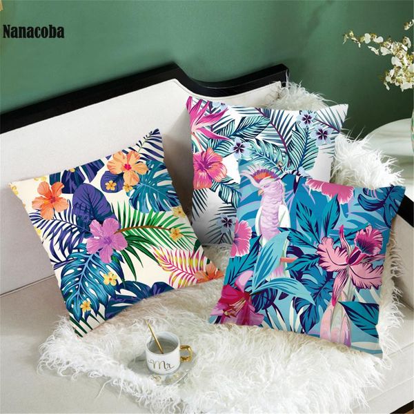 

cushion/decorative pillow tropical jungle leaf monstera sofa seat cushion cover polyester throw pillows home decor urban outfitters pillowca