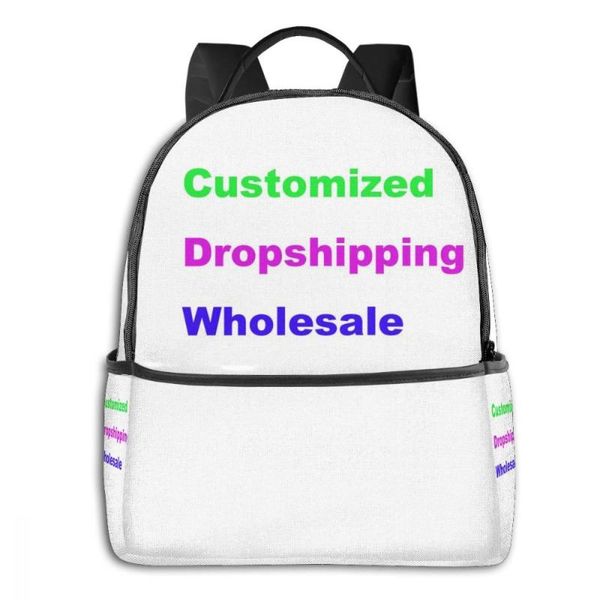 

backpack noisydesigns customized women men kids bags fashion cartoon animal family picture printing wholesale mochila feminina