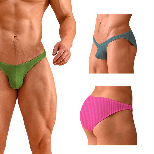 Nuovi slip bikini da uomo cotone gay sexy mutande uomo vita bassa comode mutandine uomo sissy tanga hombre