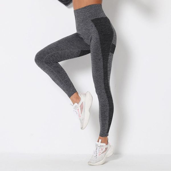 

yoga outfit 2021 sports leggings women high-waisted hip tight-fitting quick-drying cropped stretch pants mallas push up mujer e2