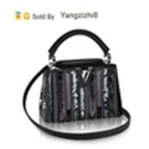

yangzizhi8 fashion mini m54887 2018 new women capucines shows shoulder bags totes handbags handles cross body messenger bags, Black;red