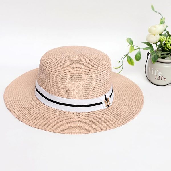 

wide brim hats fashion flat high sun hat summer women's travel caps bandages beach child traw breathable, Blue;gray