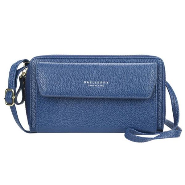 

baellerry ladies zipper purse pu long large capacity practical hand wallet woman fashion female section luxury good wallets, Red;black