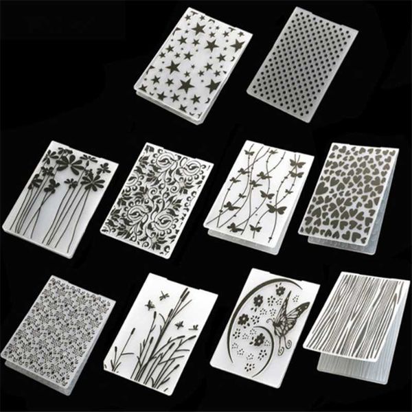 

plastic embossing folders for scrapbook stencils diy po paper cards making scrapbooking template craft supplies tools