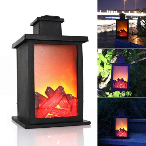 

wall lamp led burning effect fireplace suitable for lawn garden path bedroom lart battery operated lights art