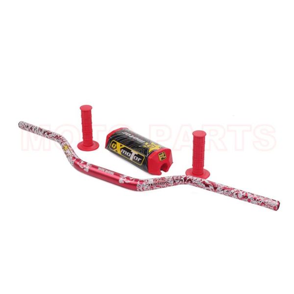 

handlebars handlebar pads handle grips fat bar 1-1/8" pack dirt bike motocross mx aluminum racing