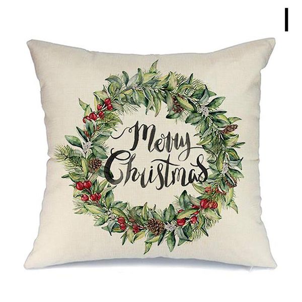 

pillow case christmas cases style home furnishing european linen sofa cover cushion
