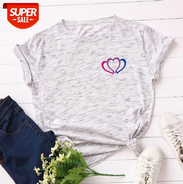 

women's loose round neck short-sleeved cotton t-shirt a10 #lt7i, White