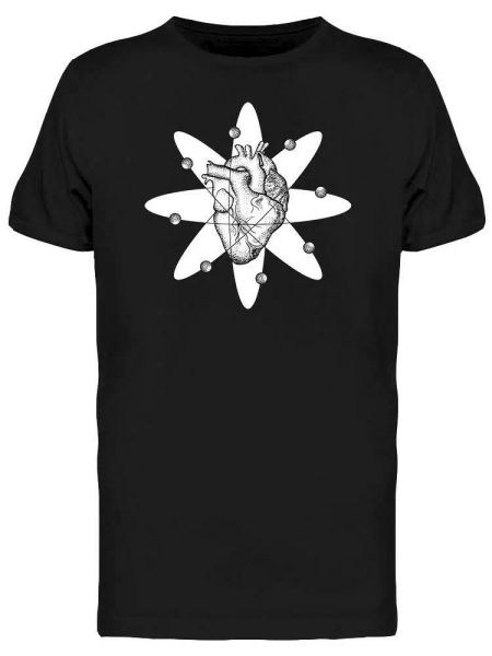

Human Heart Atom With Electrons Men's Tee -Image by Shutterstock, White;black