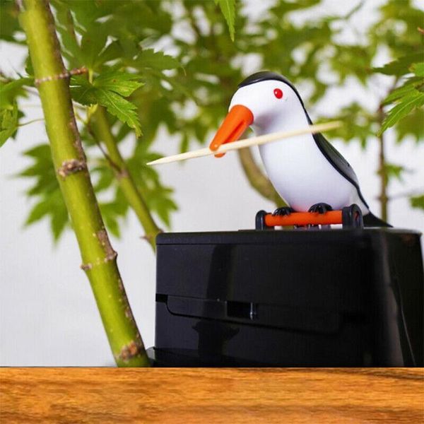 

cute small bird toothpick container automatic decoration holder table dispenser color home decor ra i3t6 storage bottles & jars