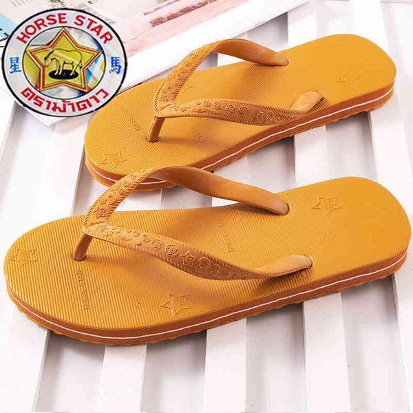 

brand xingma men's thai flip flop antiskid deodorant rubber wear resistant beach summer household sandals, Black