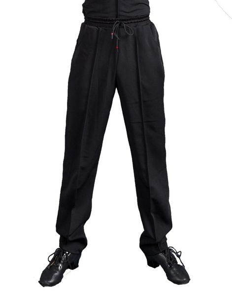 

stage wear g5013 latin modern ballroom dance professional harlan style daily training trousers/pants for men, Black;red