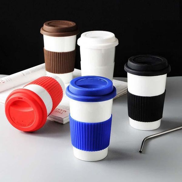 

water bottles office ceramic lady man 330ml kettle for juice coffee milk ted drinking bottle outdoor sport drinkware
