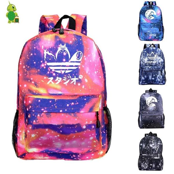 

backpack cartoon totoro mochila school bags for teenagers kawaii kids book casual travel women men laptop