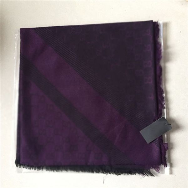 

luxury designer scarf fashion autumn winter men and women scarves soft wool jacquard yarndyed scarfs 140140 cm, Blue;gray