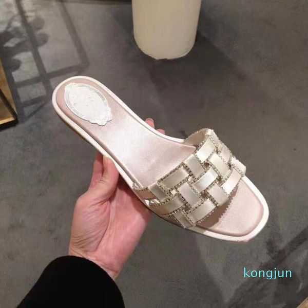 

designer- women sandals summer slippers women slide slippers shoes fashion shoes, Black