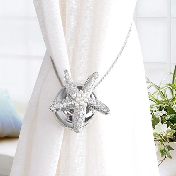 

starfish magnetic tie backs buckle for curtains, nets, voile clip other home decor