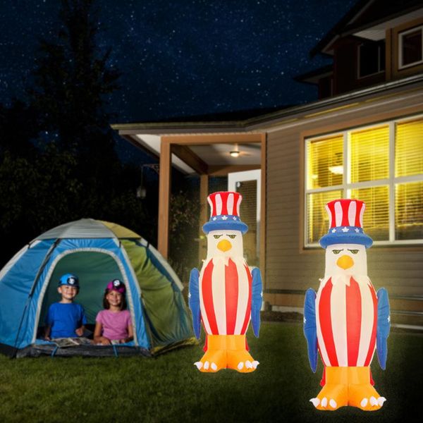

lawn lamps inflatable american eagle light luminous garden ornament independence day decor bald lighted blowup
