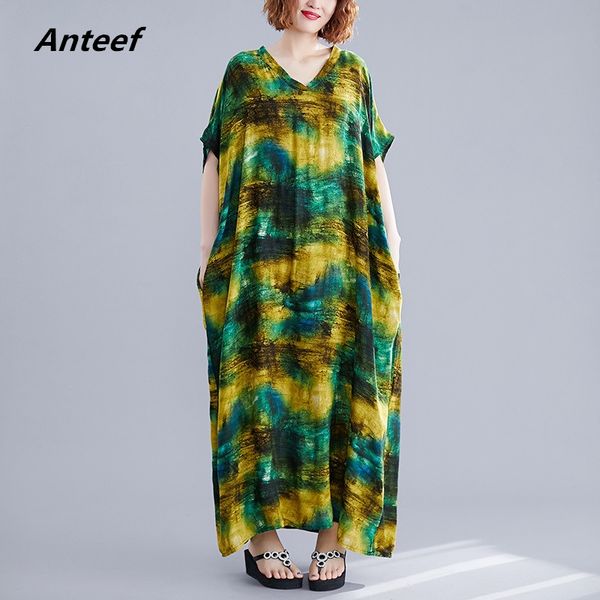 

cotton vintage floral plus size women casual loose maxi long summer sun beach dress elegant clothes 2021 ladies dresses sundress, Black;gray