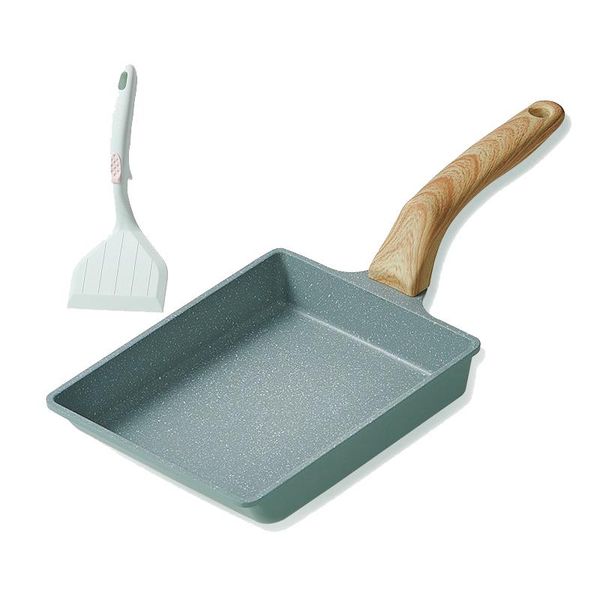 

pans japanese style frying eggs square mini non-stick pan aluminium alloy tamagoyaki breakfast cooking tool