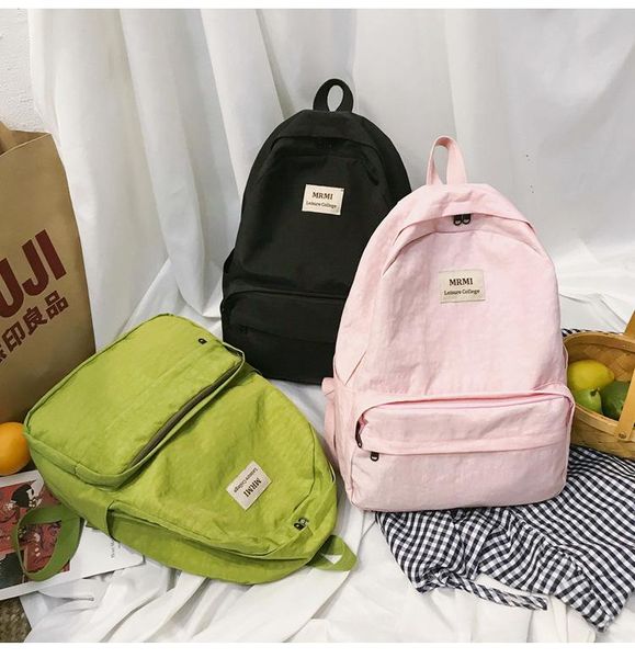 

backpack waterproof nylon for women multi pocket travel backpacks female school bag teenage girls and boys book mochilas