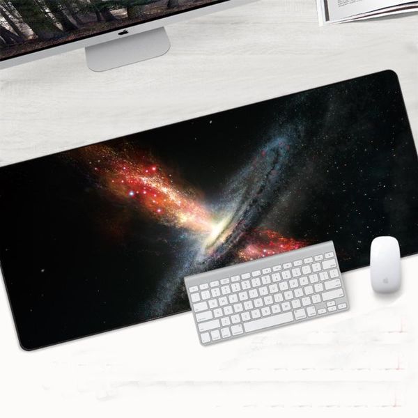 

mouse pads & wrist rests bright sky planet computer gaming mousepad colorful large extra keyboard non-slip desk pad waterproof pc lapoff