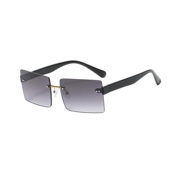 

outdoor eyewear european and american fashion square sunglasses rice nail frameless