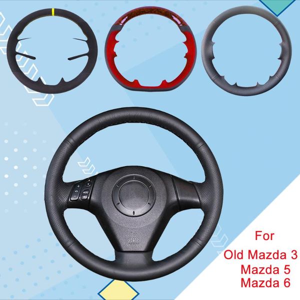 

steering wheel covers customized car cover for 3 axela 5 6 atenza mpv pentium b70 leather braiding