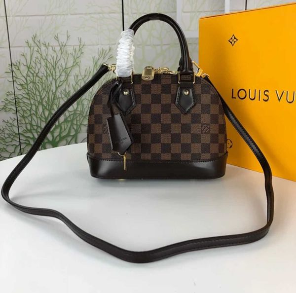 

totes female brand checkerboard shell bag designer bag handbags iconic luxury handles shoulder bags m53152 cross body bag coffee clutche