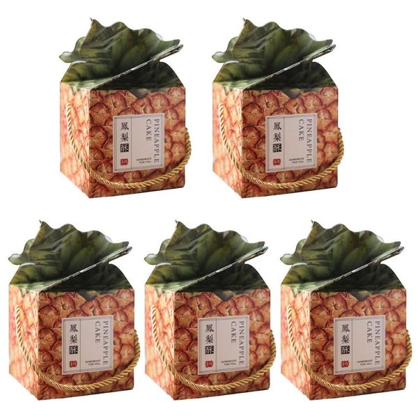 

gift wrap 5 pcs pineapple favor candy box 3d large present wrapping boxes for hawaiian tropical party bbq fruit dropship