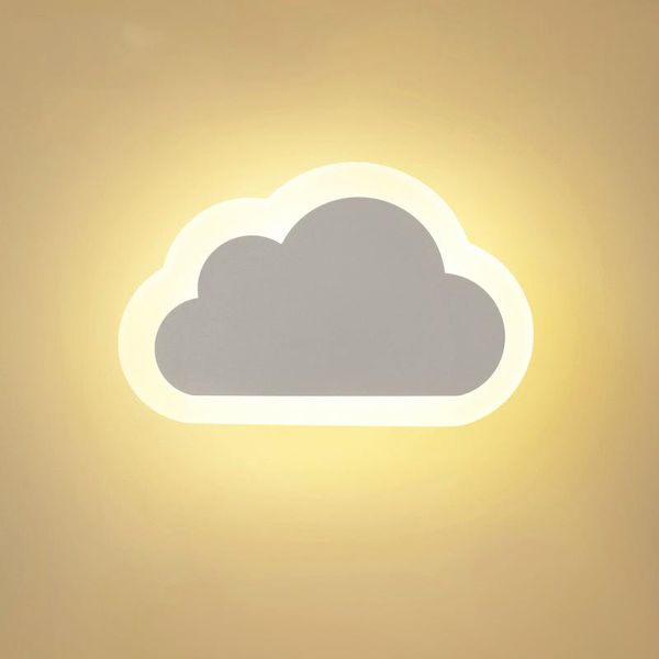

wall lamp modern living room kids' bedroom decor clouds lamps children's led acrylic&iron minimalist sconce ac85-265v