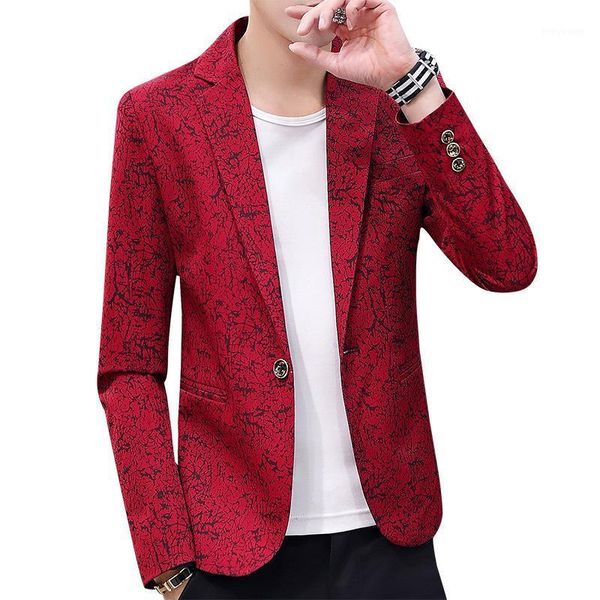 

men's suits & blazers stylist small suit casual wild personality jacket handsome nightclub korean-style slim-fit, White;black