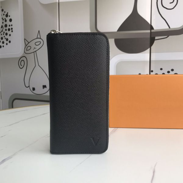 

2021 fashion flowers designer zipper wallets luxurys men women leather bags classic letters coin purse original box checkered card holder m6, Red;black