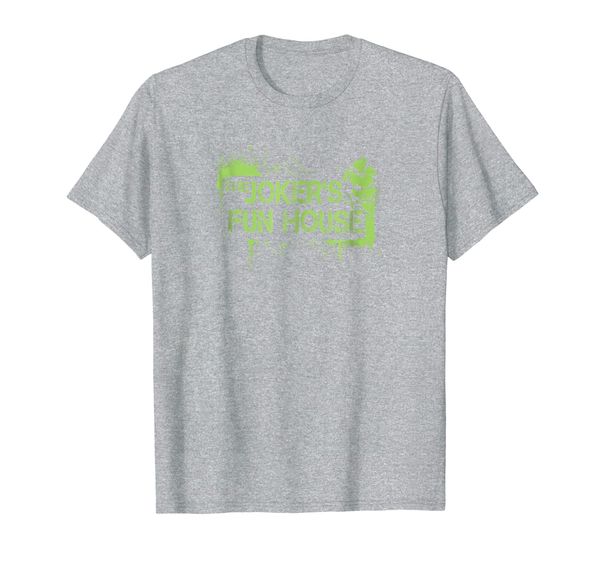 

batman: arkham city joker's fun house t shirt, White;black