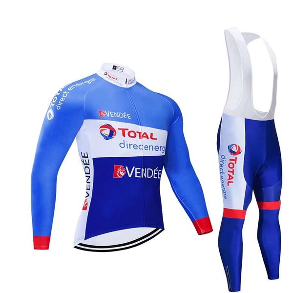 

racing sets men cycling set total 2021 jersey road bicycle wool long sleeve bib pants wear mtb bike clothes clothing, Black;blue