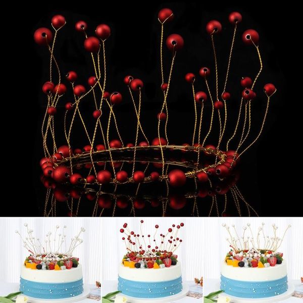 

other festive & party supplies seaweed pearl crown cake decoration,artificial er shiny artificial pearls headdress wedding birthday
